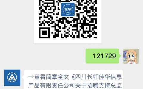四川长虹佳华信息产品有限责任公司关于招聘支持总监岗位的公告