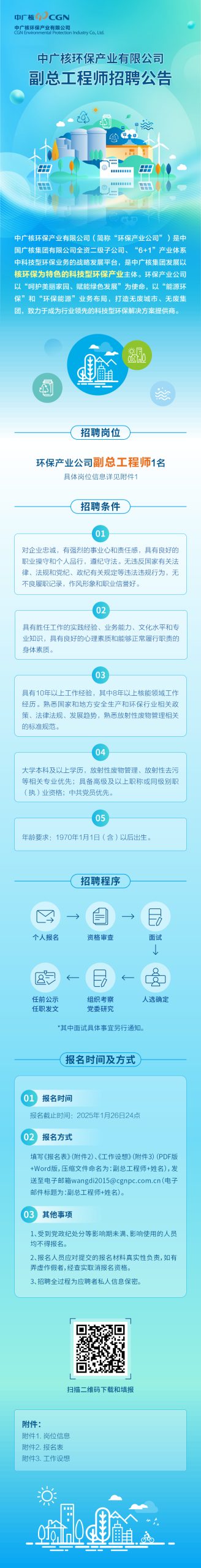 中广核环保产业有限公司副总工程师公开招聘