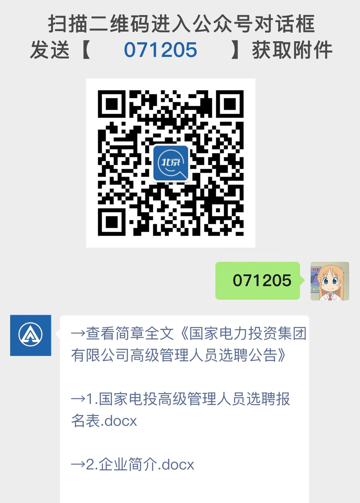 国家电力投资集团有限公司高级管理人员选聘公告