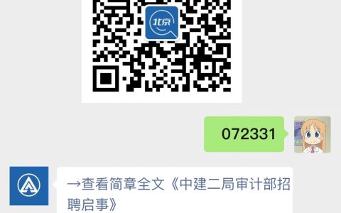 中建二局审计部招聘启事