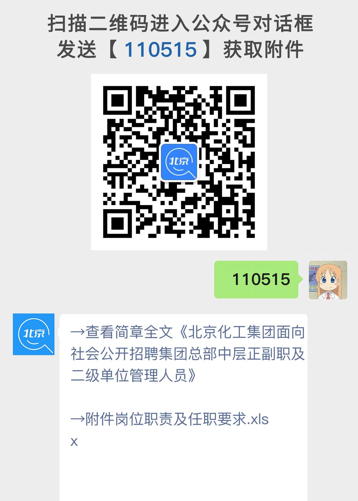 北京化工集团面向社会公开招聘集团总部中层正副职及二级单位管理人员